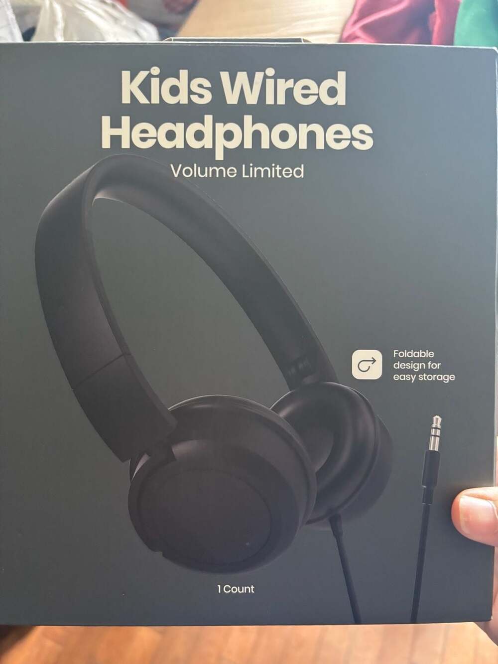 Gems Kids Wired On-Ear Headphones Volume Limited Black